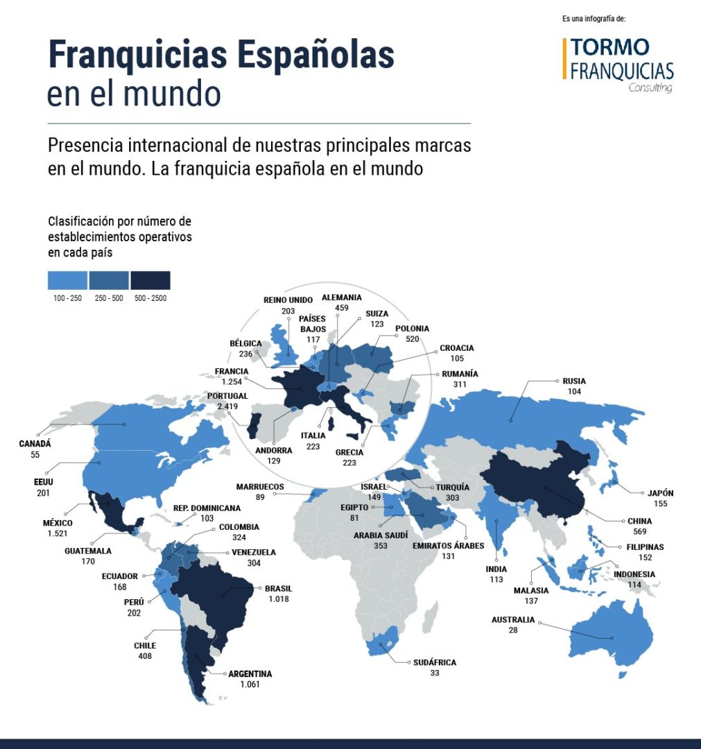 La franquicia española en el mundo Tormo Franquicias Consulting